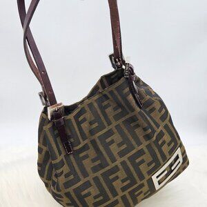 FENDI  Zucca Hobo Shoulder Bag